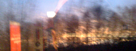 Morgendämmerung, Februar 2009, bei Neuhaus/Obrf.