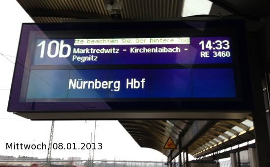Der hintere Zugteil wird abgehängt - wenn es ihn den gäbe!