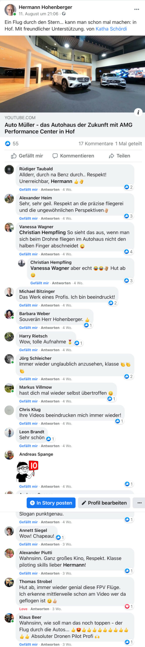 Feedback für den Drohnenpilot