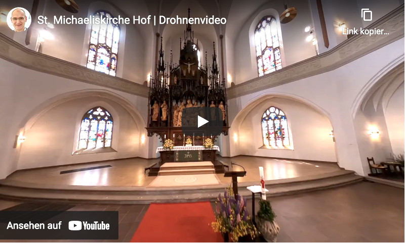 Drohnenvideo St. Michaeliskirche Hof Saale