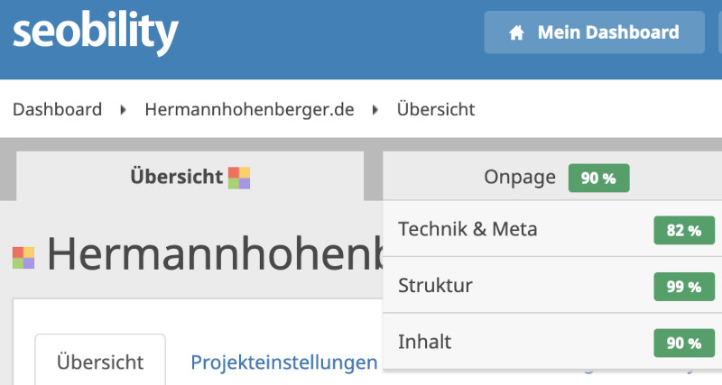 WebSite optimieren - mit System und Seobility WebSite optimieren - mit System und Seobility